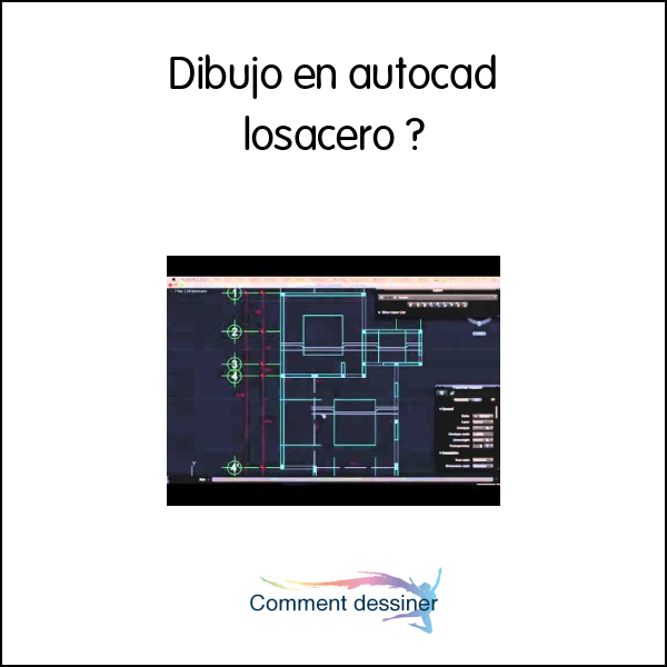 Dibujo en autocad losacero